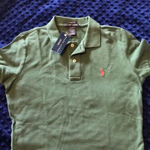 NWT women’s slim fit Ralph Lauren polo green